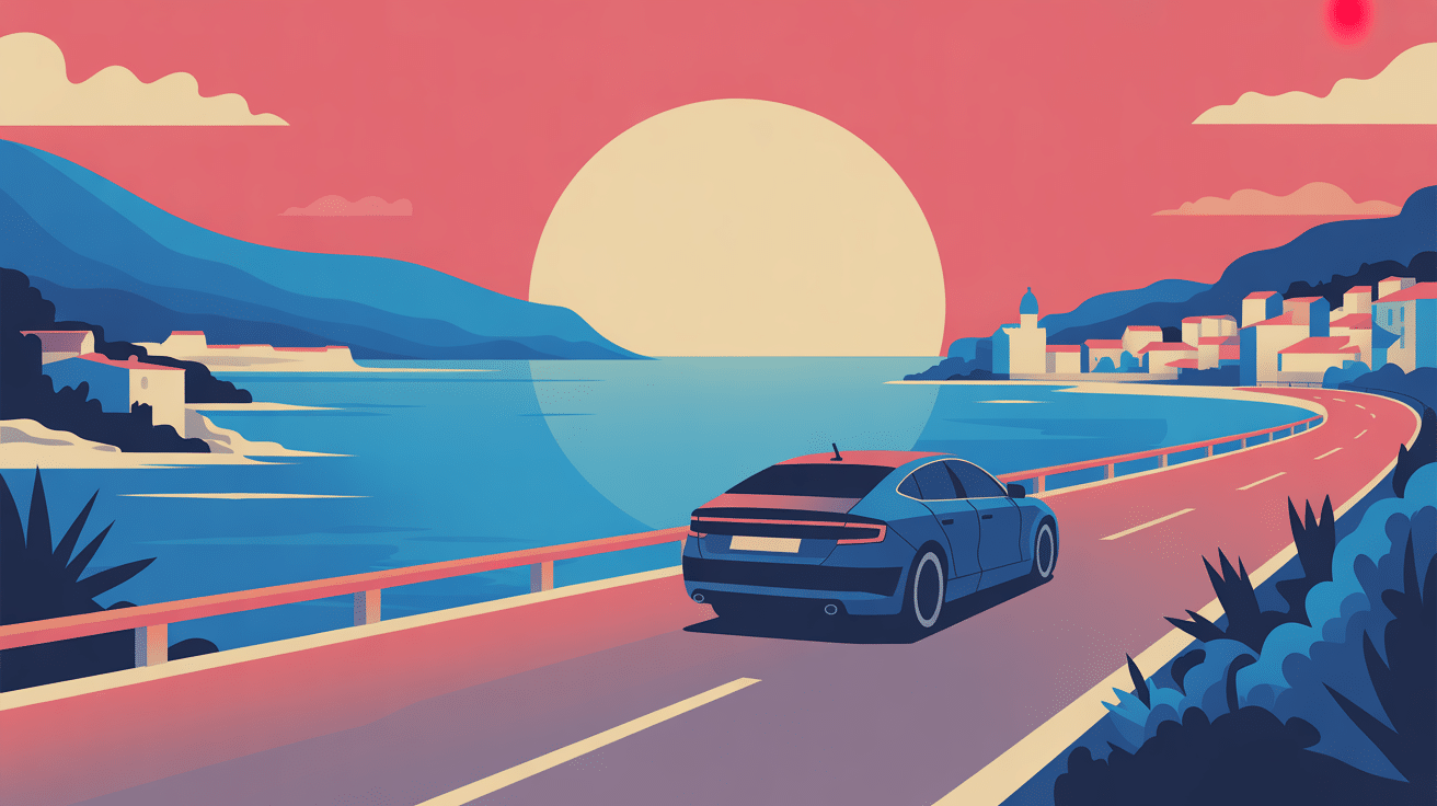 trajet split dubrovnik en voiture illustration route dalmate