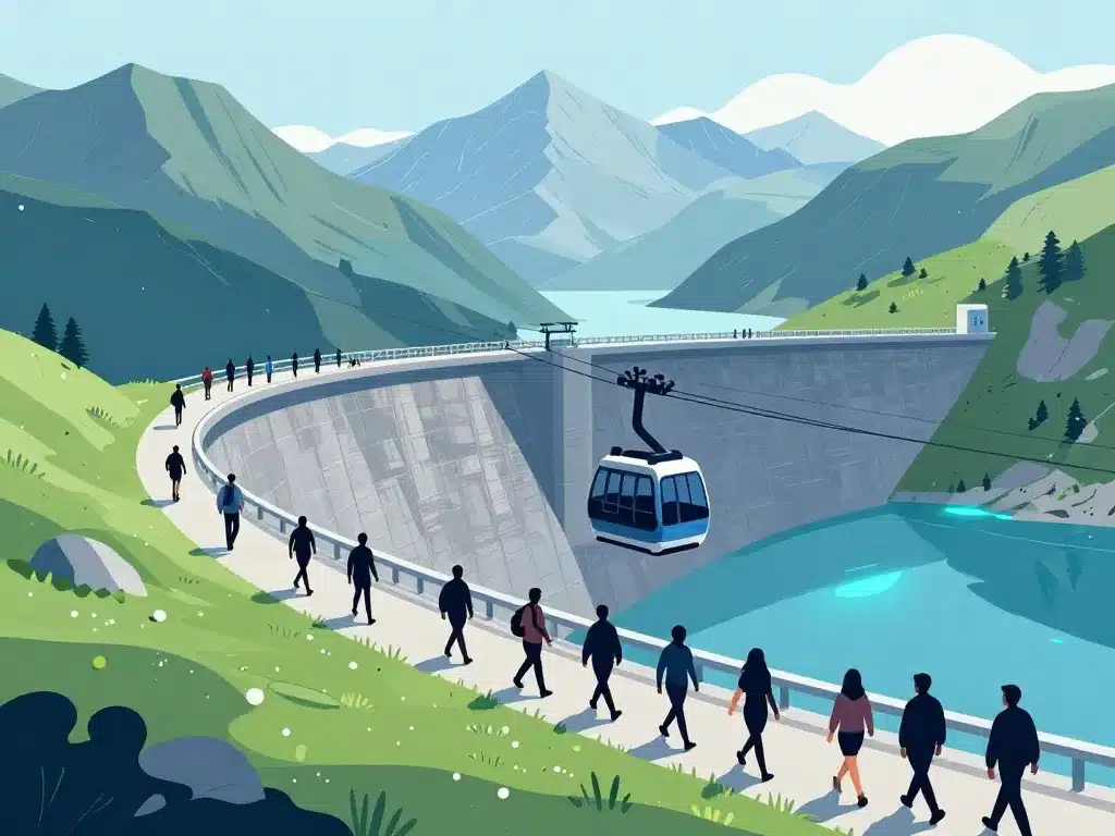 visite du barrage de la grande dixence et activités