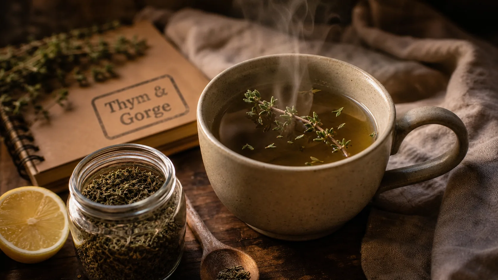 Bienfait du thym en tisane : soulage la toux et aide la digestion