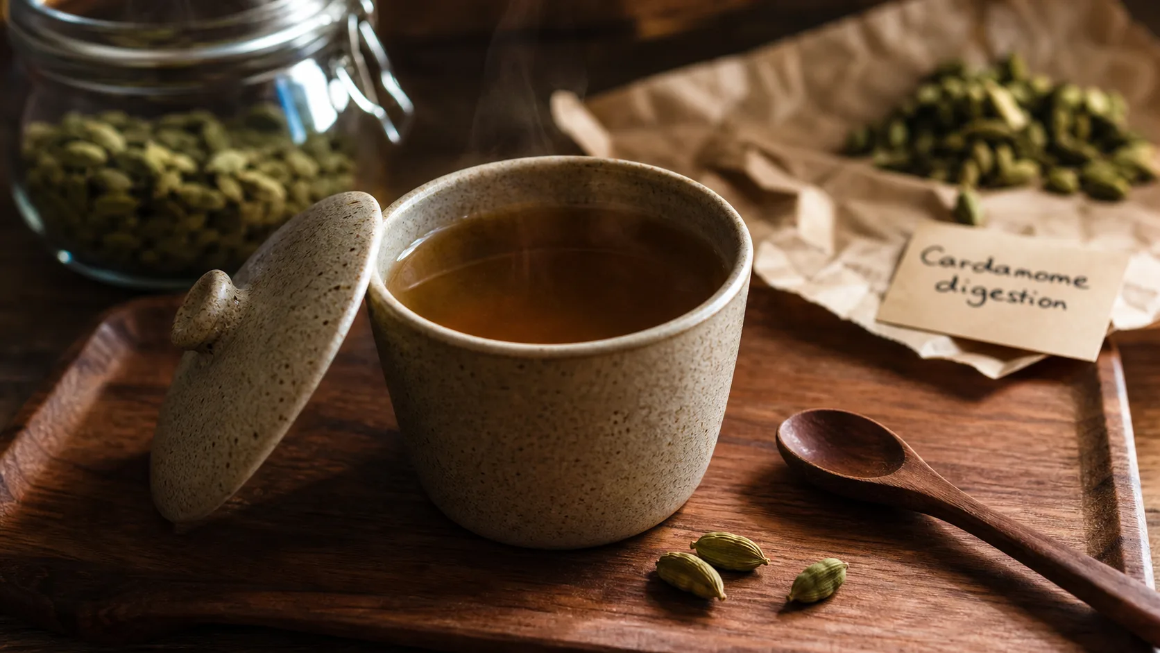 Infusion de cardamome : bienfait digestif