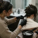 Comment faire un lissage brésilien sans brûler la fibre, en salle de bain