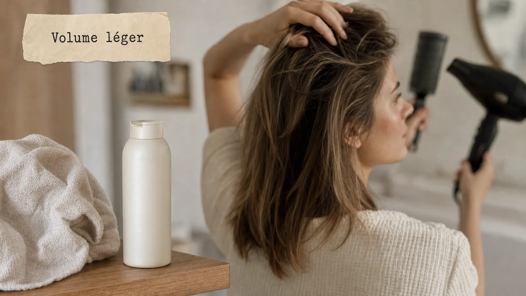 Volume cheveux fins : décoller les racines au cuir chevelu