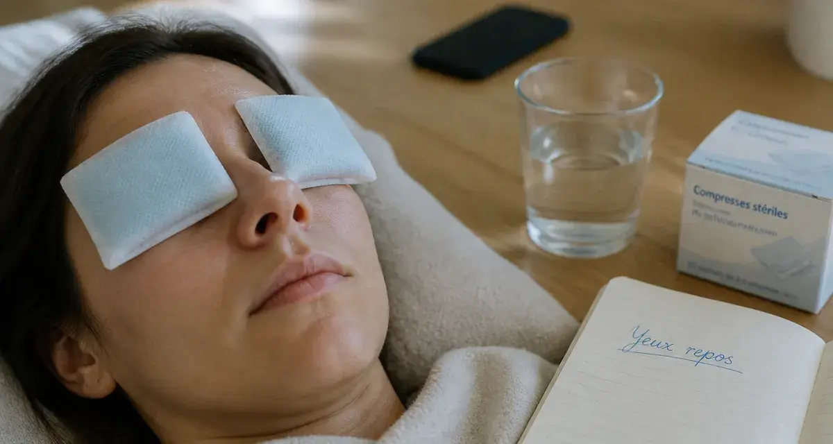 Compresses froides pour yeux fatigués : calmer rougeurs et sécheresse
